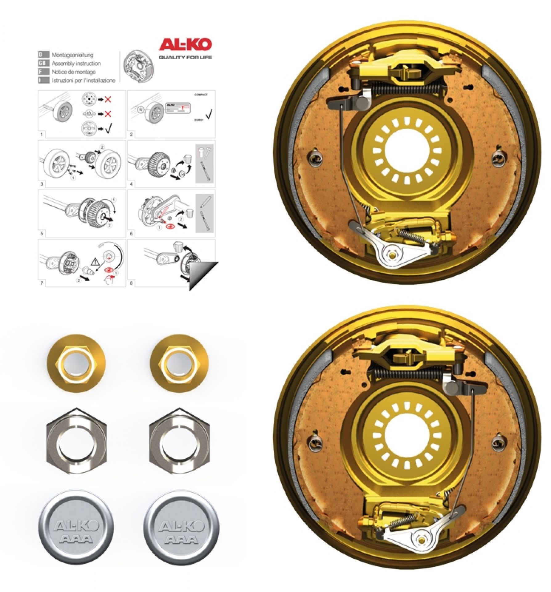 AL KO AAA Premium Brake für Radbremse 2361 Ausführung 2361